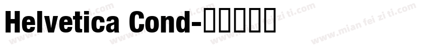 Helvetica Cond字体转换
